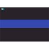 License Plate Decal Blue Line Flag 1.25" Thumbnail