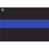 License Plate Decal Blue Line Flag 1.25" Thumbnail