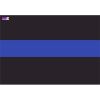 License Plate Decal Blue Line Flag 1.25" Thumbnail