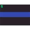 License Plate Decal Blue Line Flag 1.25" Thumbnail