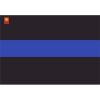 License Plate Decal Blue Line Flag 1.25" Thumbnail