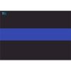 License Plate Decal Blue Line Flag 1.25" Thumbnail