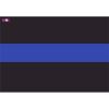 License Plate Decal Blue Line Flag 1.25" Thumbnail