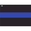 License Plate Decal Blue Line Flag 1.25" Thumbnail