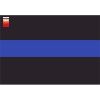 License Plate Decal Blue Line Flag 1.25" Thumbnail