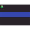 License Plate Decal Blue Line Flag 1.25" Thumbnail