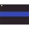 License Plate Decal Blue Line Flag 1.25" Thumbnail