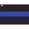 License Plate Decal Blue Line Flag 1.25" Thumbnail