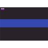 License Plate Decal Blue Line Flag 1.25" Thumbnail