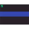 License Plate Decal Blue Line Flag 1.25" Thumbnail