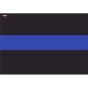 License Plate Decal Blue Line Flag 1.25" Thumbnail
