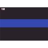 License Plate Decal Blue Line Flag 1.25" Thumbnail