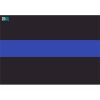 License Plate Decal Blue Line Flag 1.25" Thumbnail