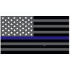 Grey Thin Blue Line Flag Decal 4" or 6" Thumbnail