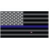 Grey Thin Blue Line Flag Decal 4" or 6" Thumbnail