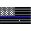 Grey Thin Blue Line Flag Decal 4" or 6" Thumbnail