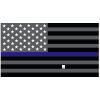 Grey Thin Blue Line Flag Decal 4" or 6" Thumbnail