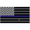 Grey Thin Blue Line Flag Decal 4" or 6" Thumbnail