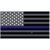 Grey Thin Blue Line Flag Decal 4" or 6" Thumbnail