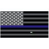 Grey Thin Blue Line Flag Decal 4" or 6" Thumbnail
