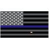 Grey Thin Blue Line Flag Decal 4" or 6" Thumbnail