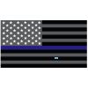 Grey Thin Blue Line Flag Decal 4" or 6" Thumbnail