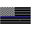 Grey Thin Blue Line Flag Decal 4" or 6" Thumbnail