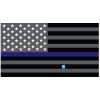 Grey Thin Blue Line Flag Decal 4" or 6" Thumbnail