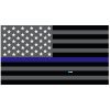 Grey Thin Blue Line Flag Decal 4" or 6" Thumbnail