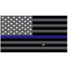 Grey Thin Blue Line Flag Decal 4" or 6" Thumbnail