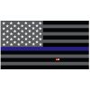 Grey Thin Blue Line Flag Decal 4" or 6" Thumbnail