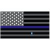 Grey Thin Blue Line Flag Decal 4" or 6" Thumbnail