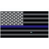 Grey Thin Blue Line Flag Decal 4" or 6" Thumbnail
