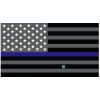 Grey Thin Blue Line Flag Decal 4" or 6" Thumbnail