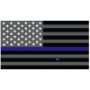 Grey Thin Blue Line Flag Decal 4" or 6" Thumbnail