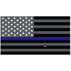 Grey Thin Blue Line Flag Decal 4" or 6" Thumbnail