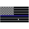 Grey Thin Blue Line Flag Decal 4" or 6" Thumbnail