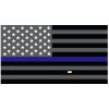 Grey Thin Blue Line Flag Decal 4" or 6" Thumbnail