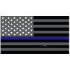 Grey Thin Blue Line Flag Decal 4" or 6" Thumbnail