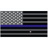 Grey Thin Blue Line Flag Decal 4" or 6" Thumbnail