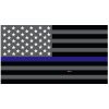 Grey Thin Blue Line Flag Decal 4" or 6" Thumbnail
