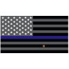 Grey Thin Blue Line Flag Decal 4" or 6" Thumbnail