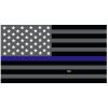 Grey Thin Blue Line Flag Decal 4" or 6" Thumbnail