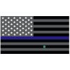 Grey Thin Blue Line Flag Decal 4" or 6" Thumbnail
