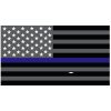 Grey Thin Blue Line Flag Decal 4" or 6" Thumbnail