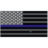 Grey Thin Blue Line Flag Decal 4" or 6" Thumbnail