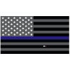 Grey Thin Blue Line Flag Decal 4" or 6" Thumbnail
