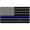 Grey Thin Blue Line Flag Decal 4" or 6" Thumbnail