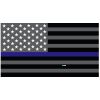 Grey Thin Blue Line Flag Decal 4" or 6" Thumbnail