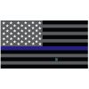 Grey Thin Blue Line Flag Decal 4" or 6" Thumbnail